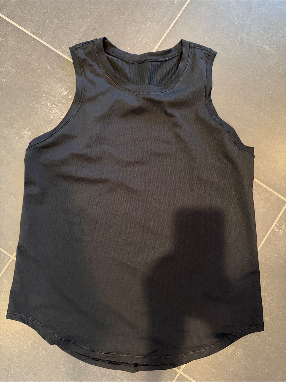 Lululemon High Neck Running and Training Tank Top size 4 in black